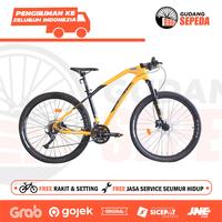 Gambar Sepeda Gunung MTB Element Police Vancouver Y8 24 Speed Shimano New SNI - Yellow Black dari Sepeda dan Motor Listrik undefined 1 Tokopedia