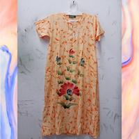 Gambar Daster Batik Kencana Ungu Original Model Prabu Special - abstrak hitam, Bunga kuning dari Laskar Batik undefined 2 Tokopedia