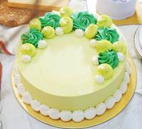 Gambar Kue Ulang Tahun Ultah - Black Forest Bunga Hijau 1- Free Kartu Ucapan dari Doux Delices undefined 1 Tokopedia