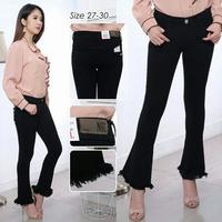 Gambar READY CELANA JEANS CUTBRAY RAWIS CEWEK/WANITA SIZE 27-38 - Hitam, 33 dari irjeans29 undefined 2 Tokopedia