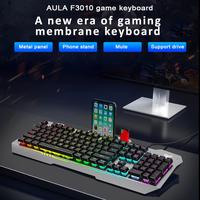 Gambar Keyboard Gaming Membrane AULA F-3010 Rubber Dump-NEW R LED +Software dari Asiatech Solusindo undefined 1 Tokopedia