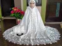 Gambar MUKENA SUTRA PARIS PREMIUM PRADA MAWAR ASLI TASIK dari MisiStore21 undefined 3 Tokopedia