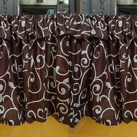 Gambar Gorden Kolong Dapur Motif Kangkung Maroon & Hijau Ukuran 65x95cm Bahan POLY MICRO Gratis Tali - Maroon dari jay acc undefined 4 Tokopedia