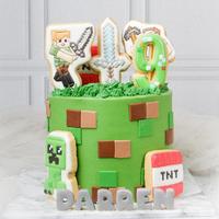 Gambar kue ulang tahun Minecraft birthday cake minecraft dari Shuga&Buttercakes undefined 1 Tokopedia