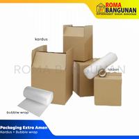 Gambar Packing Ekstra Aman ( Lakban + Bubble Warp + Kardus ) dari SupermarketRomaBangunan undefined 1 Tokopedia