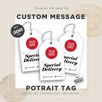 Gambar Delivery Gift hang Tag custom kartu label pengiriman kartu hampers box dari Hellonikko undefined 1 Tokopedia