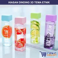 Gambar My Bottle SEGI Tali Gantung Warna - Botol Air Minum Persegi - Merah Muda dari grosirstation undefined 1 Tokopedia