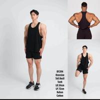 Gambar Singlet Gym Hitam Polos Oversize / Kaos Dalam Pria Sporty High Quality dari Garasi Sport 98 undefined 1 Tokopedia