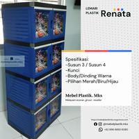 Gambar Lemari Plastik Pakaian Cabinet Susun 4 Kunci Renata dari Mebel Plastik Makassar undefined 1 Tokopedia