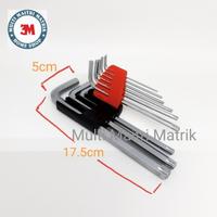 Gambar Kunci L set panjang Soligen 9pcs C03 / hex key wrench ballpoint 9 pcs dari multi maitri matrik undefined 5 Tokopedia