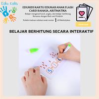 Gambar Flash Card Kartu Belajar Edukasi Mainan Anak Umur 2-10 Tahun + Pena - KBE ANGKA dari TB Retail undefined 2 Tokopedia