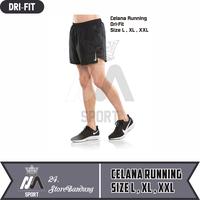 Gambar Celana Pendek Lari Pria/Wanita / Celana Running Dryfit Size L/XL/XXL - Hitam, All Size dari Ama24store undefined 1 Tokopedia