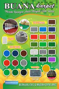 Gambar Buana Karpet Glasswool Tebal 7 mm 1 Rol Panjang 25 mtr | Peredam Suara - Lebar 140 cm dari Buana Karpet Official undefined 2 Tokopedia
