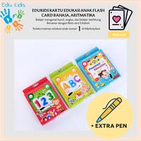 Gambar Flash Card Kartu Belajar Edukasi Mainan Anak Umur 2-10 Tahun + Pena - KBE ANGKA dari TB Retail undefined 1 Tokopedia