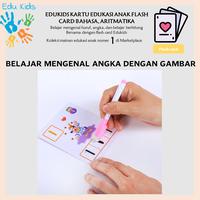 Gambar Flash Card Kartu Belajar Edukasi Mainan Anak Umur 2-10 Tahun + Pena - KBE ANGKA dari TB Retail undefined 4 Tokopedia