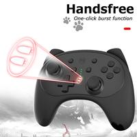 Gambar IINE Wireless Pro Controller Bluetooth Stick Nintendo Switch/Lite CAT - L287 CAT BLACK dari Rocket Games undefined 3 Tokopedia