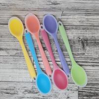 Gambar small silicone spoonela spatula /spatula sendok oval tebal - red dari etc shopline undefined 5 Tokopedia