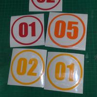 Gambar STIKER ANGKA BULAT DIAMETER 28 CM UTK NOMOR MEJA DLL Label Hitam - BLACK dari ELEGAN STICKER undefined 5 Tokopedia