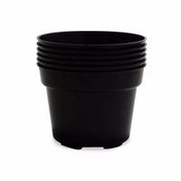 Gambar Pot bunga tanaman plastik hitam polos ukuran 20cm dari Ms flora undefined 2 Tokopedia
