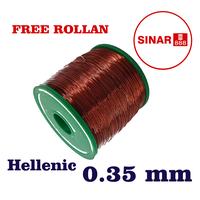 Gambar KAWAT TEMBAGA EMAIL HELENIC 0.35 MM ENAMEL WIRE COOPER GULUNG DINAMO dari Sinar888_NEW undefined 1 Tokopedia
