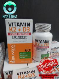 Gambar Bronson Vitamin D3K2 - D3 10000 iu K2 MK7 120 mcg - 60 capsules dari Kita Sehat Indonesia undefined 2 Tokopedia