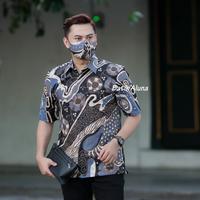 Gambar Batik Pria Premium Lengan Pendek Baju Kemeja Batik Aluna Solo PD022 dari Batik Aluna Premium undefined 3 Tokopedia