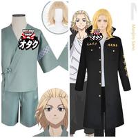 Gambar Costume cosplay fullset+wig+boots MIKEY SANO MANJIRO tokyo revengers - TOUMAN VERS dari Wotaku shop undefined 1 Tokopedia