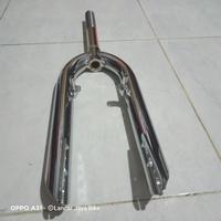 Gambar fork garpu sepeda bmx 20 pivot dan polos - Lurus biasa dari Lancar Jaya Bike undefined 4 Tokopedia