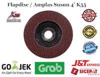 Gambar Amplas Susun 4" FLAP DISC 4 inc Grid 40 60 80 100 120 150 - Grid 40 dari Industrial-Store undefined 3 Tokopedia
