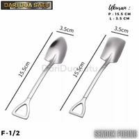Gambar Sendok Kue Puding Buah Es Krim Stainless Model Sekop - Lancip dari DariDuaSatu undefined 5 Tokopedia