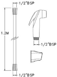 Gambar WATERTEC FBD-HB301 IVY/KERAN AIR - PP CREAM HOSE + HAND BIDET dari Galeri Plastik undefined 2 Tokopedia