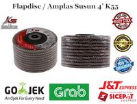 Gambar Amplas Susun 4" FLAP DISC 4 inc Grid 40 60 80 100 120 150 - Grid 40 dari Industrial-Store undefined 1 Tokopedia