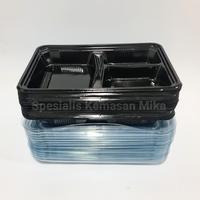 Gambar Tray Mika Bento Sekat 3 / Tray Bento 3 Sekat / Box Bento. dari Spesialis Kemasan Mika undefined 3 Tokopedia