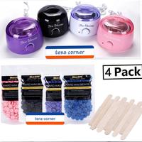 Gambar PAKET HEMAT Warmer Pro Wax Heater with 3 Pack Waxing Beans @100gr - Black dari tenz corner undefined 1 Tokopedia