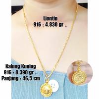 Gambar Kalung & Liontin Emas / Mas Kuning 91.60% Berat 13.220 Gram Pjg 46,5Cm dari Toko Mas Mulia Telukgong undefined 1 Tokopedia