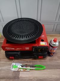 Gambar Paket bbq kompor portable + grillpan + 1 tabung gas + Capitan - Welhome Hitam dari Go Orginal undefined 2 Tokopedia