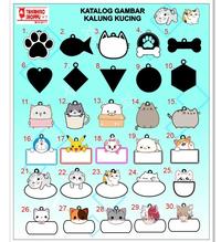 Gambar Kalung Kucing MOTIF STRIP BINTIK Custom Nama Logo (Cat Tag) - KALUNG SAJA dari TAKAHIRO SHOPPU undefined 5 Tokopedia