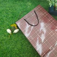 Gambar Tas Kertas Laminasi Licin Belanja Kado Hadiah Besar Motif Kotak Coklat dari Rahmah Tas Kertas dan Kemasan undefined 4 Tokopedia