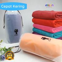 Gambar Handuk Traveling Microfiber Cepat Kering Lembut Dewasa 75x140 Coklat - PINK B dari Butik Ceria_NEW undefined 1 Tokopedia