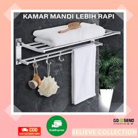 Gambar Rak Handuk/Rak Kamar Mandi/ Towel Rack/Rak Toilet Aluminium - ADD BUBBLE dari ShenarYogyakarta undefined 1 Tokopedia