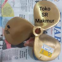 Gambar Baling Baling Kapal Kuningan NPH L300 x 7/8 inci Lubang As dari Toko SR Makmur undefined 1 Tokopedia