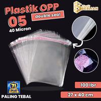 Gambar 27 x 40 cm Plastik OPP TEBAL Double Seal (100 lbr) (lem/seal) dari Plastik Berlian undefined 1 Tokopedia