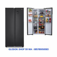 Gambar KULKAS AQUA AQR-565IM/GB - TWIN INVERTER MULTI DOOR SLATE BLACK NEW dari Glodok Shop 59 undefined 1 Tokopedia