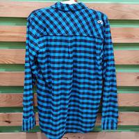 Gambar KEMEJA FLANEL PRIA KOTAK KOTAK BAJU CASUAL RIGI LIGH BLUE FLANEL ORI dari pinus outdoor shop undefined 5 Tokopedia