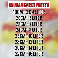 Gambar Karet Ring 26 28 Seal Panci Presto Pressure Cooker Universal 26CM 28CM - 28 cm dari JJ Online Shop ID undefined 4 Tokopedia