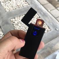 Gambar Korek Api Elektrik Fingerprint Touch Sensor LED Screen USB Anti Angin dari hygeiastore89 undefined 4 Tokopedia