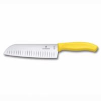 Gambar Santoku Chef Knife 17cm Victorinox Fluted Edge Original - GREEN dari Kitchenware 01 undefined 3 Tokopedia