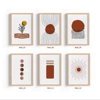 Gambar Wall Decor Kanvas Bohemian Abstrak Minimalist Lukisan Kanvas Frame - Boho 10, Tanpa Frame dari Kayugraphy undefined 3 Tokopedia