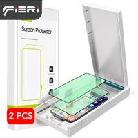 Gambar Fieri 2x Tempered Glass Anti Blue Light iPhone 12 Series Easy Install - Anti Radiasi & Gores dengan Alat Bantu Instalasi untuk iPhone 12 / 12 Mini / 12 Pro / Pro Max - 12 Mini dari FieriOfficial undefined 1 Tokopedia