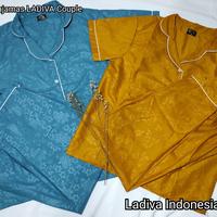 Gambar Piyama/Pajamas Couple LADIVA tanpa Bordir (No Box) - Biru, L+L dari Ladiva Indonesia Official undefined 1 Tokopedia